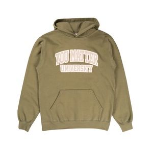 olive green ymu demetrius harmon hoodie